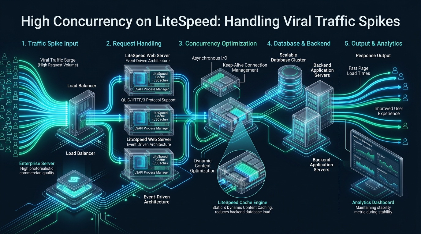 High Concurrency on LiteSpeed: Handling Viral Traffic Spikes - LiteSpeed concurrency