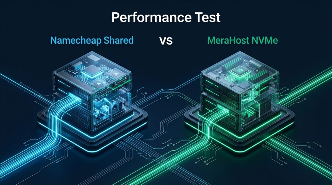 Namecheap Shared vs MeraHost NVMe: Performance Test - Namecheap shared vs MeraHost