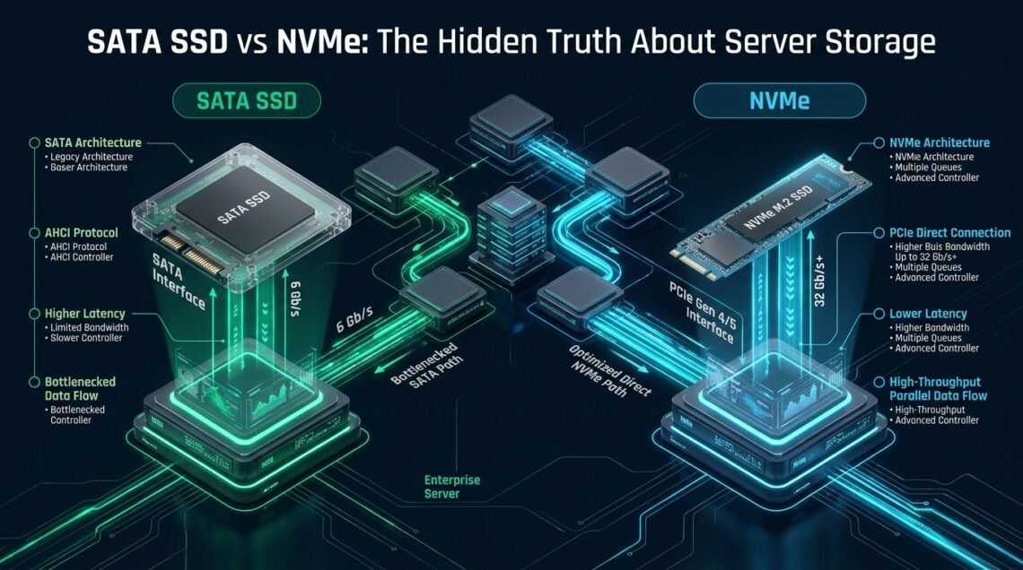 SATA SSD vs NVMe: The Hidden Truth About Server Storage - SATA SSD vs NVMe