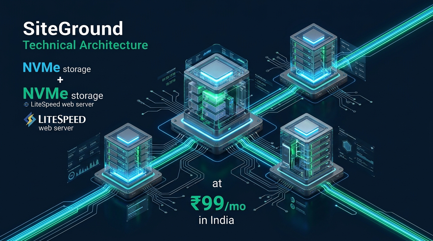 SiteGround Alternative in India: NVMe + LiteSpeed at ₹99/mo - SiteGround alternative India