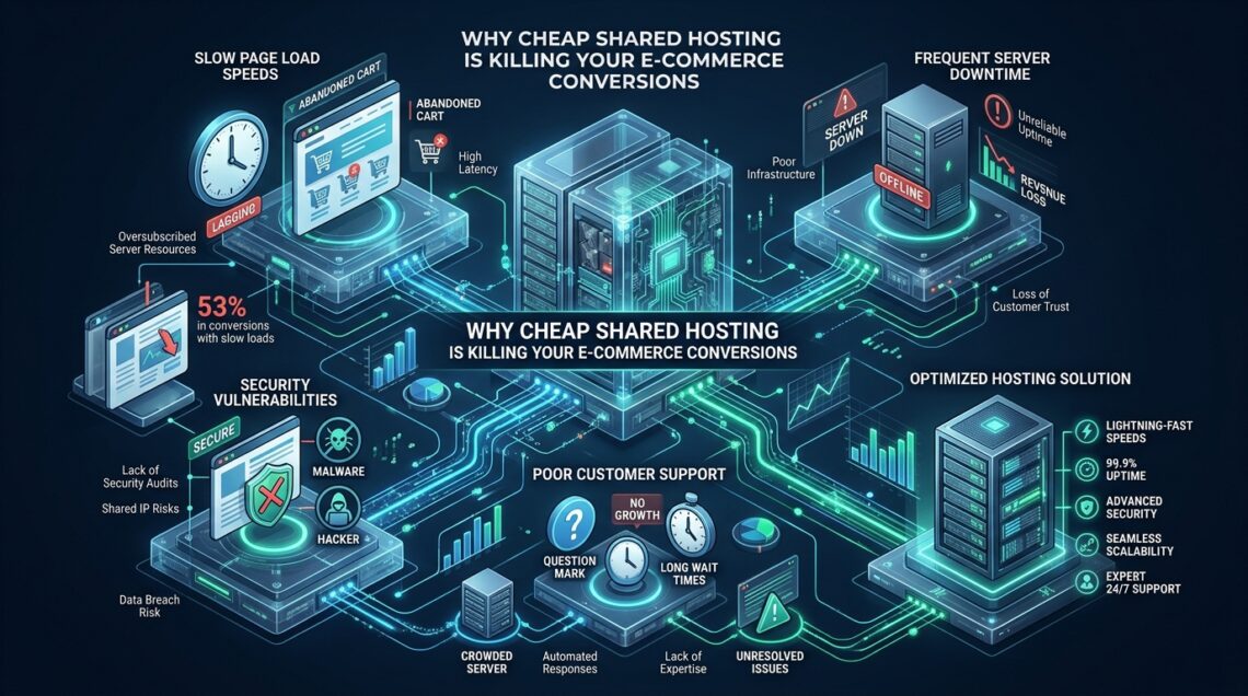 Why Cheap Shared Hosting is Killing Your E-Commerce Conversions - e-commerce hosting impact