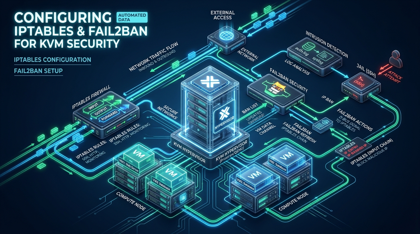 Configuring iptables and Fail2Ban for KVM Security - configure fail2ban KVM
