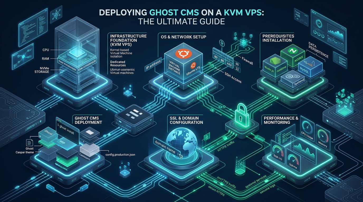 Deploying Ghost CMS on a KVM VPS: The Ultimate Guide - deploy Ghost CMS KVM VPS