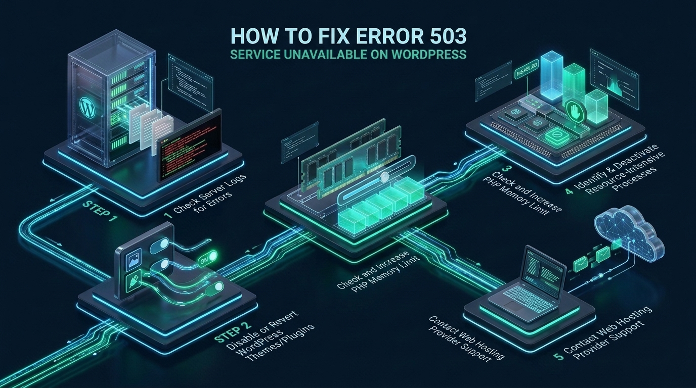 How to Fix Error 503 Service Unavailable on WordPress - fix error 503 service unavailable on wordpress