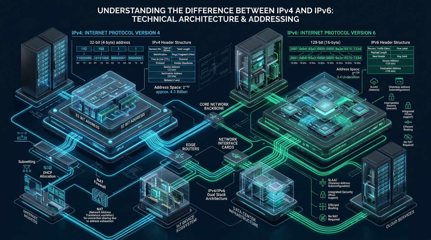 Understanding the Difference Between IPv4 and IPv6 - the difference between ipv4 and ipv6